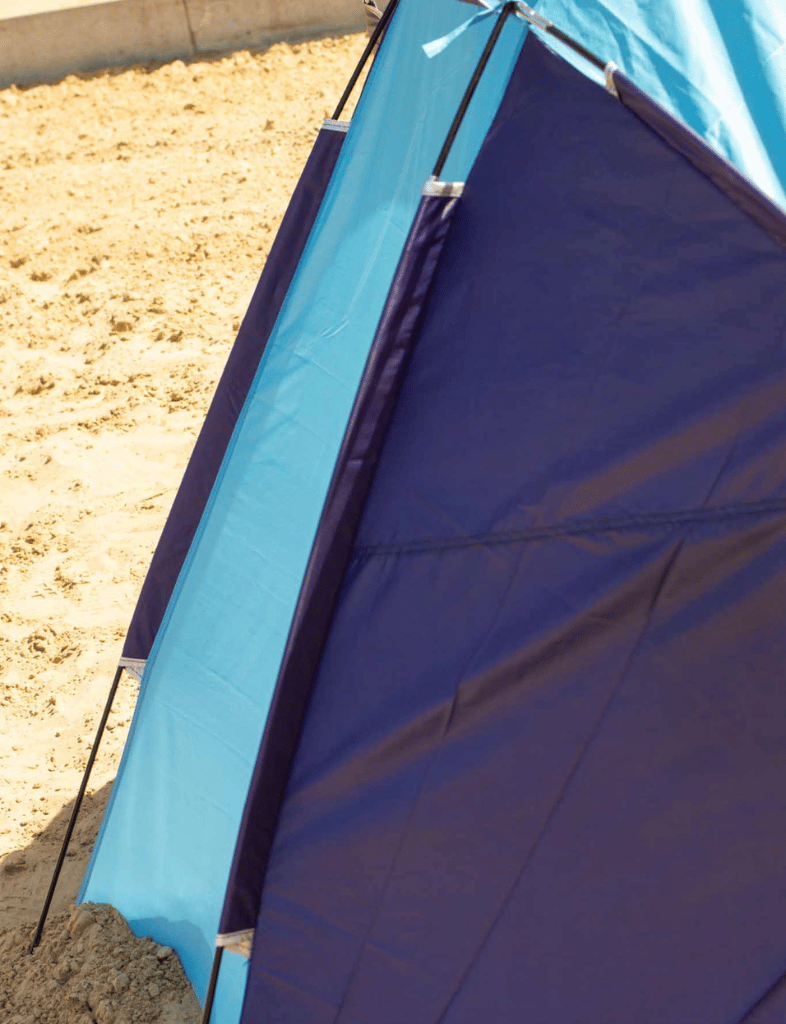 Strandtent Blauw – Zilvercoating 270x120 cm - 3