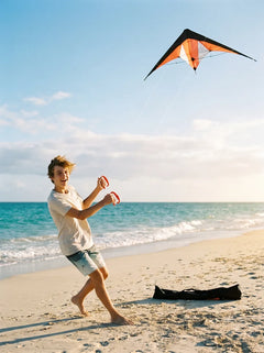 Strandvlieger 120x50 cm – Oranje/Groen thumb 2