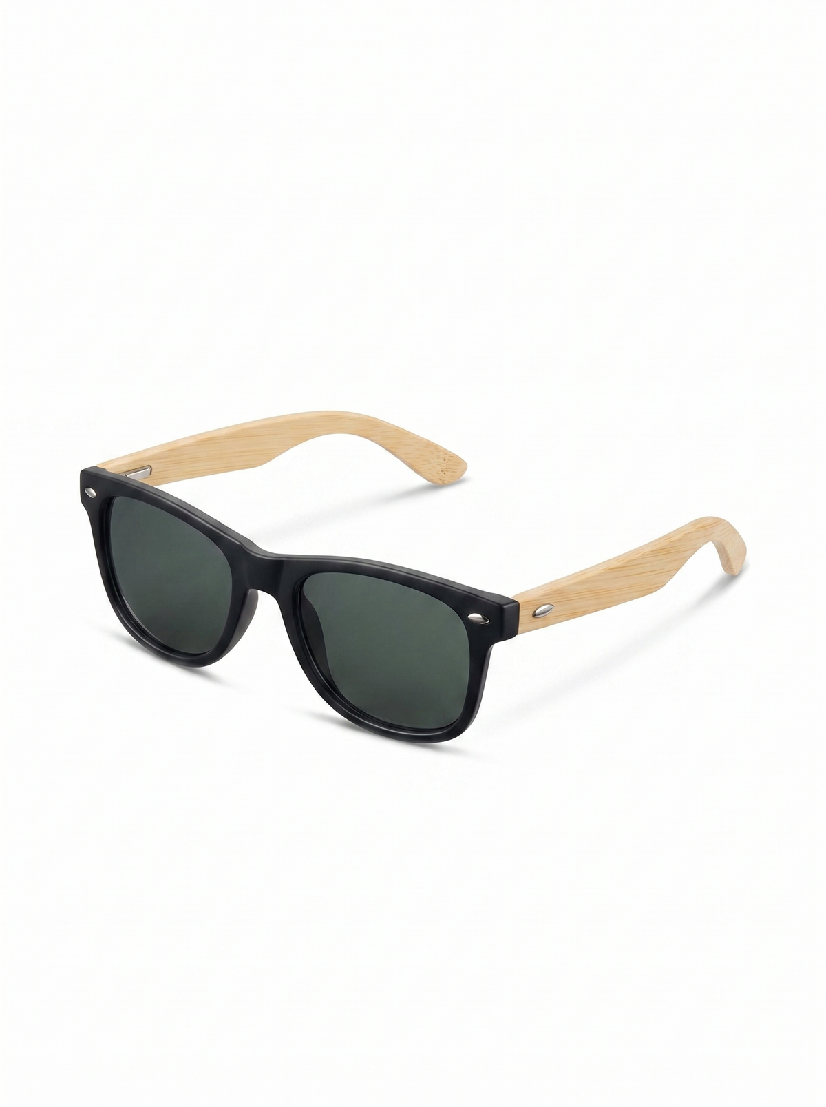 Zonnebril Classic Bamboe/Zwart incl. Hoesje - 3